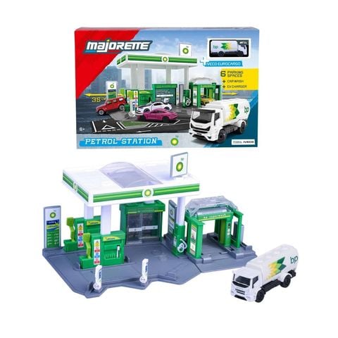  8502006001 Bộ Đồ Chơi Mô Hình Trạm Xăng MAJORETTE Petrol Station BP + 1 Vehicle 