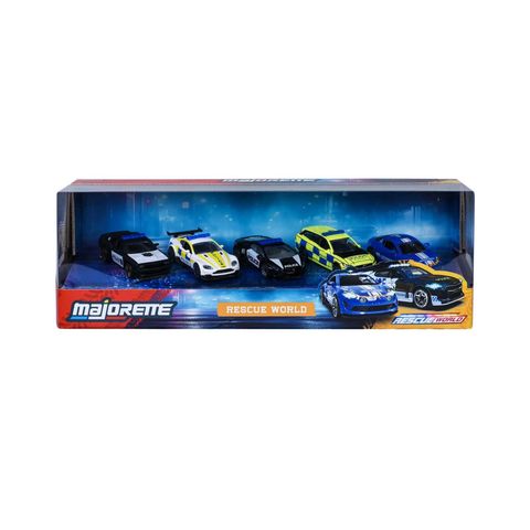  8503105001 Bộ 5 Đồ Chơi Xe Mô Hình MAJORETTE Rescue World 5 Pieces Giftpack 