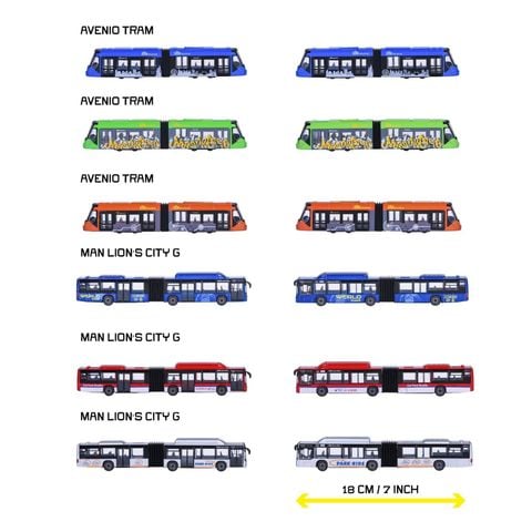  8503003001 Đồ Chơi Xe Mô Hình MAJORETTE City Bus MAN + Avenio Tram 