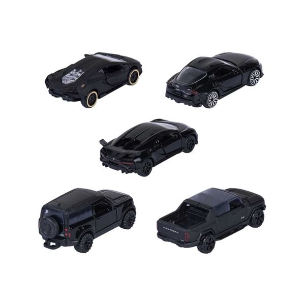  8502005000 Bộ 5 Đồ Chơi Xe Mô Hình MAJORETTE Black Edition 5 Pieces Giftpack 
