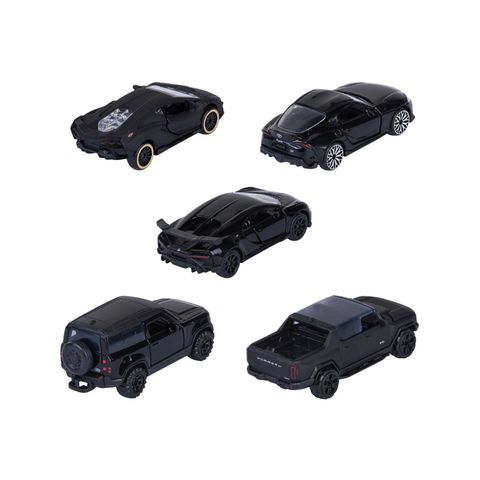  8502005000 Bộ 5 Đồ Chơi Xe Mô Hình MAJORETTE Black Edition 5 Pieces Giftpack 