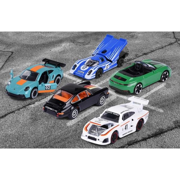 8502105002 Bộ 5 Đồ Chơi Xe Mô Hình MAJORETTE Porsche 5 Pieces Giftpack
