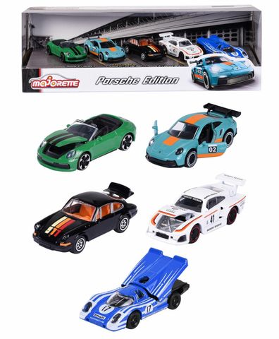  8502105002 Bộ 5 Đồ Chơi Xe Mô Hình MAJORETTE Porsche 5 Pieces Giftpack 