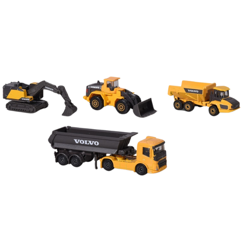  8503105000 Bộ 4 Đồ Chơi Xe Mô Hình MAJORETTE Volvo Construction 4 Pieces Giftpack 