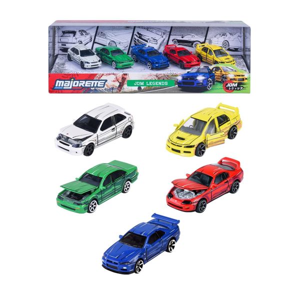 8504105000 Bộ 5 Đồ Chơi Xe Mô Hình MAJORETTE JDM Legends Anime 5 Pieces Giftpack