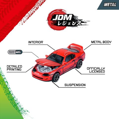  8504105000 Bộ 5 Đồ Chơi Xe Mô Hình MAJORETTE JDM Legends Anime 5 Pieces Giftpack 