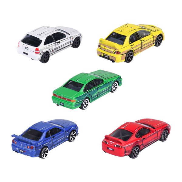 8504105000 Bộ 5 Đồ Chơi Xe Mô Hình MAJORETTE JDM Legends Anime 5 Pieces Giftpack