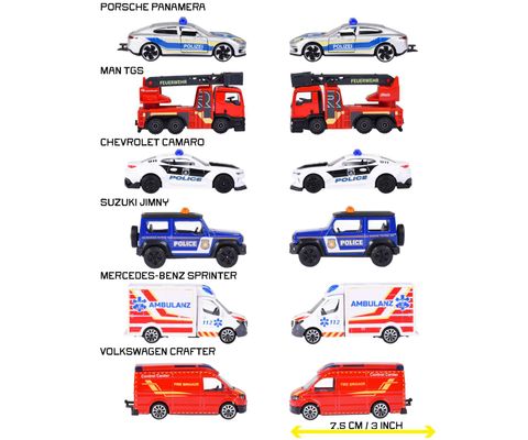  8503000003038 Đồ Chơi Xe Mô Hình MAJORETTE Rescue Premium Cars 