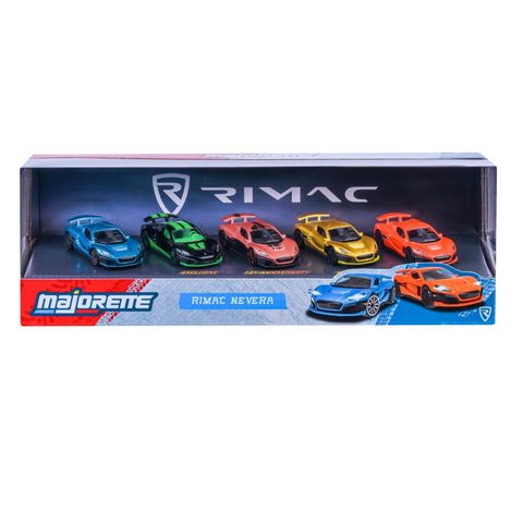  8502105007RIM Đồ Chơi Xe Mô Hình MAJORETTE RIMAC Nevera Edition, 5 Pieces Giftpack 