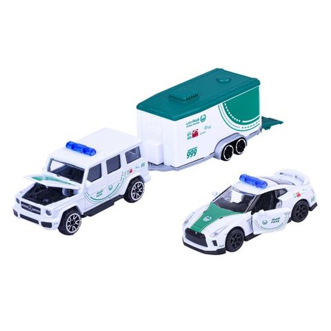  8503103001047 Đồ Chơi Xe Mô Hình MAJORETTE Dubai Police Racing Deluxe Trailer 