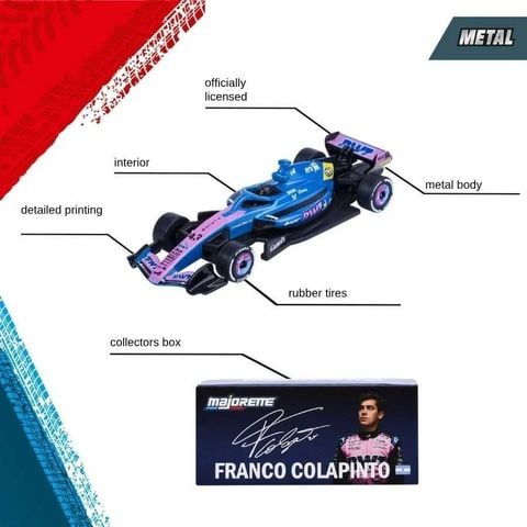  8502101006 Đồ Chơi Xe Mô Hình MAJORETTE Motosport Formula Deluxe Cars 
