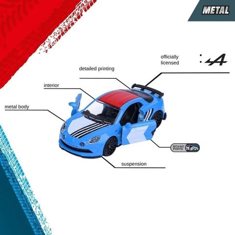 8502105008 Đồ Chơi Xe Mô Hình MAJORETTE Alpine 5 Pieces Giftpack 