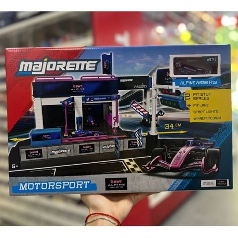  8502106001 Đồ Chơi Xe Mô Hình MAJORETTE Motorsport Alpine Pit Stop + 1 Vehicle 