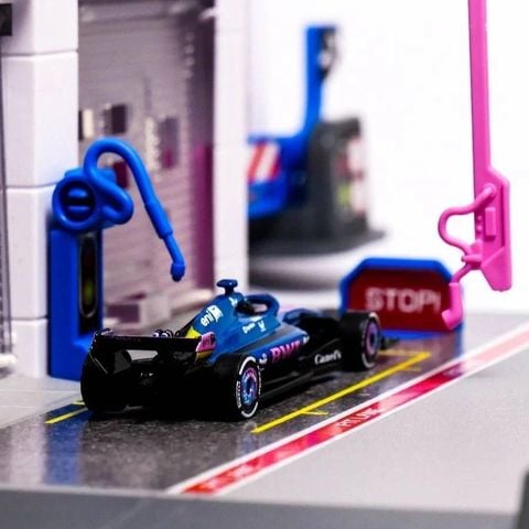  8502106001 Đồ Chơi Xe Mô Hình MAJORETTE Motorsport Alpine Pit Stop + 1 Vehicle 