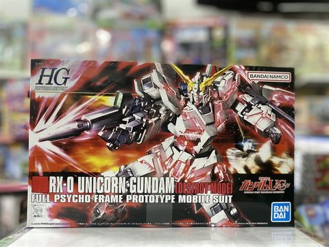  Bandai RX-0 Unicorn Gundam Destroy Mode HGUC 1/144 Gunpla Model Kit 