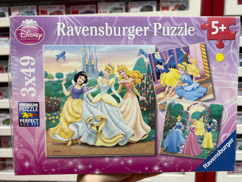  RV09411 0 Bộ xếp hình puzzle Ravensburger Princess dreams 3 bộ 49 mảnh 