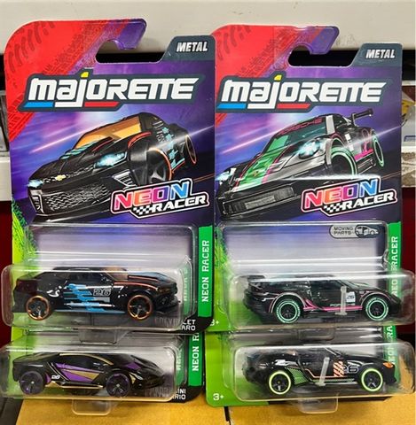  8504100003 Đồ Chơi Xe Mô Hình MAJORETTE Neon Racer Premium Cars 