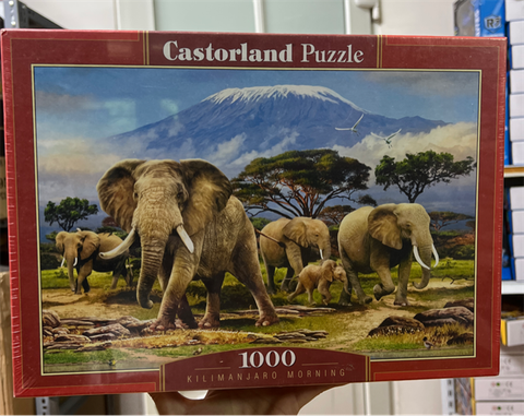  Xếp hình puzzle buổi sáng ngọn núi Kilimanjaro 1000 mảnh CASTORLAND C-103188 