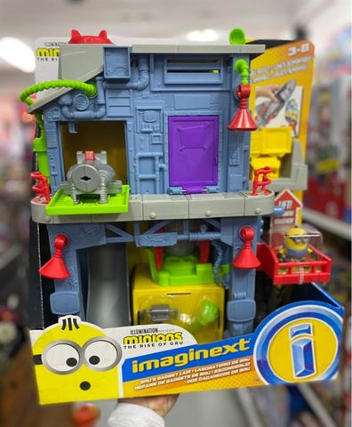  Bộ đồ chơi Imaginext Minions The Rise of Gru Gadget Lair với hình Minion Otto 