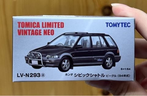  TOMYTEC LV-N293a Honda Civic Shuttle Beagle Black/Gray 