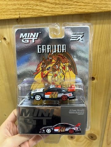  MINI GT 1/64 Nissan Silvia (S15) LB-Super Silhouette GARUDA MINI GT x MIS Diecast Right Handle 