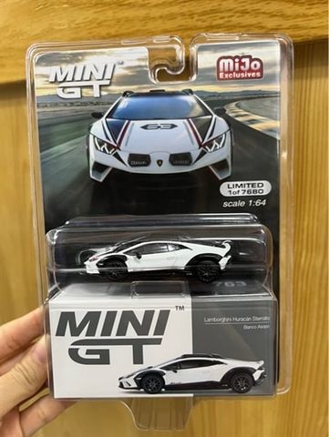  Mini GT CARD Version MGT00763 Lamborghini Huracán Sterrato Bianco Asopo 