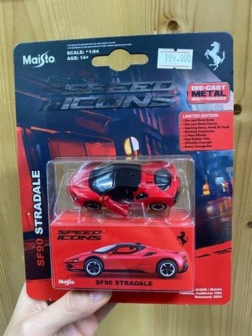 Maisto 1:64 Speed Icon - SF90 Stradale Red