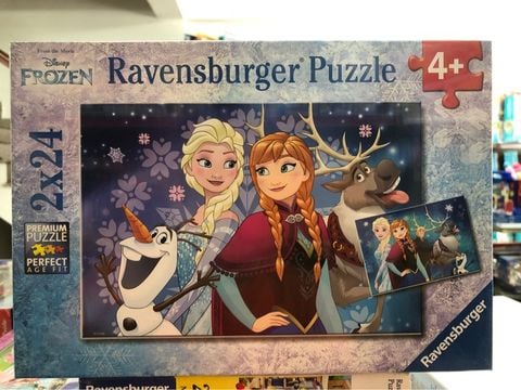  Xep hinh puzzle Anna Elsa va nhung nguoi ban 2 bo 24 manh 