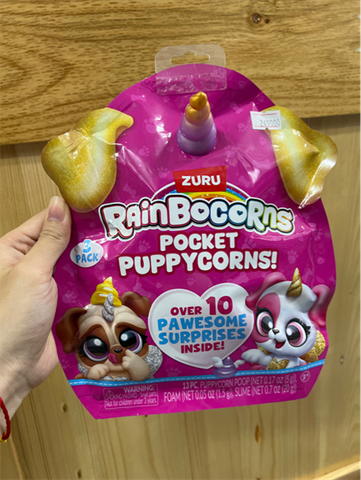  23win08 com trứng kỳ lân cún con đáng yêu dạng túi lớn Zuru Rainbocorns Puppycorn S1 
