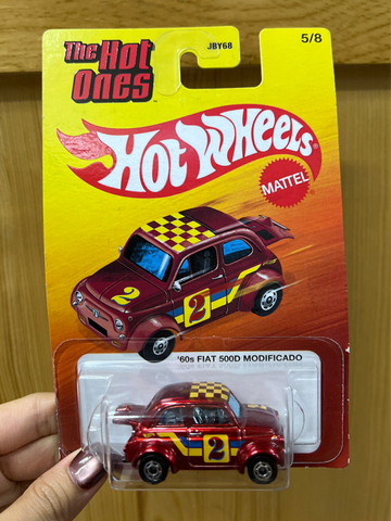  JKX44 Siêu Xe Hot Ones - 60S Fiat 500D Modificado HOT WHEELS 