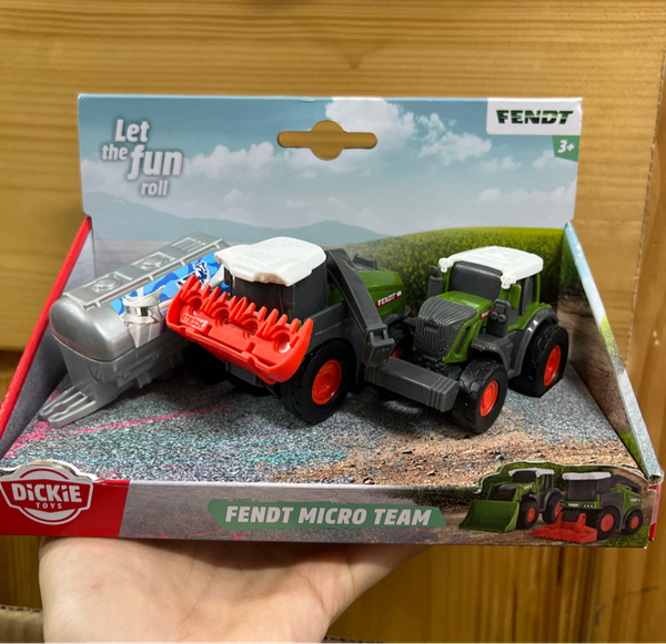  203732001 Bộ 3 Đồ Chơi Xe Nông Trại DICKIE TOYS Fendt Micro Team 