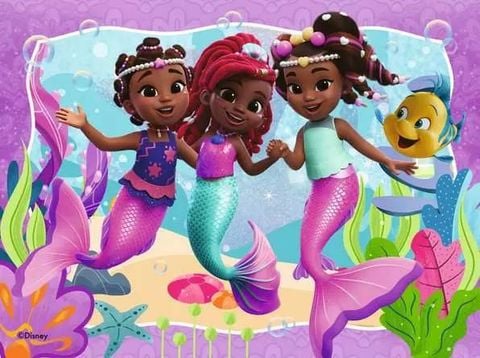  Tranh ghép Ravensburger 12004024 - Disney Junior Ariel - 4 Puzzles 