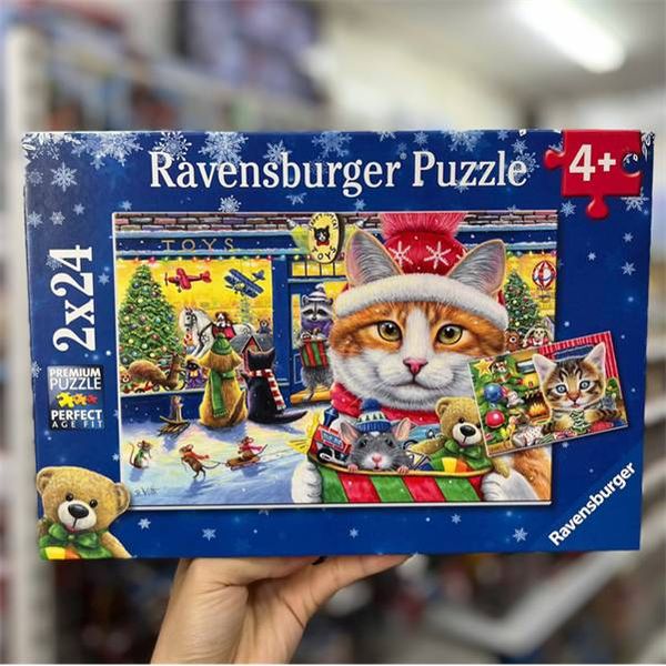 Ravensburger Christmas Kitties 2 x 24pc Puzzles