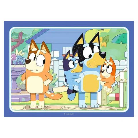  Tranh ghép Ravensburger Bluey, 4 in a box - Childrens Puzzles 