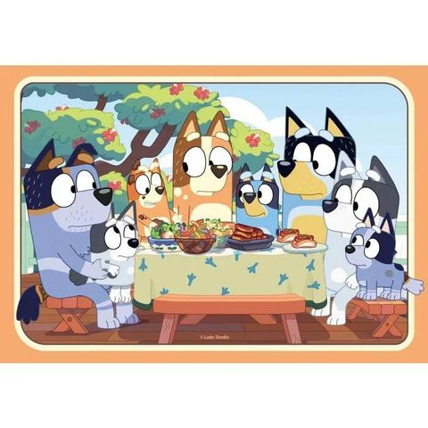  Tranh ghép Ravensburger: Bluey 2x 24 Piece Jigsaw Puzzle Set 