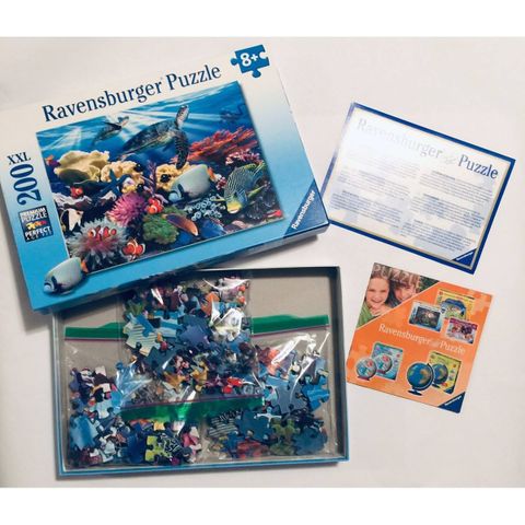  Tranh ghép Ravensburger Ocean Turtles 200 XXL Piece Jigsaw Puzzle 