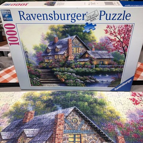  Xếp hình puzzle Romantic Cottage 1000 mảnh RAVENSBURGER 151844 