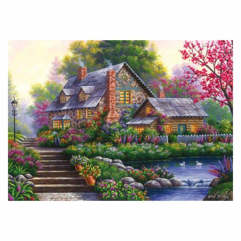  Xếp hình puzzle Romantic Cottage 1000 mảnh RAVENSBURGER 151844 