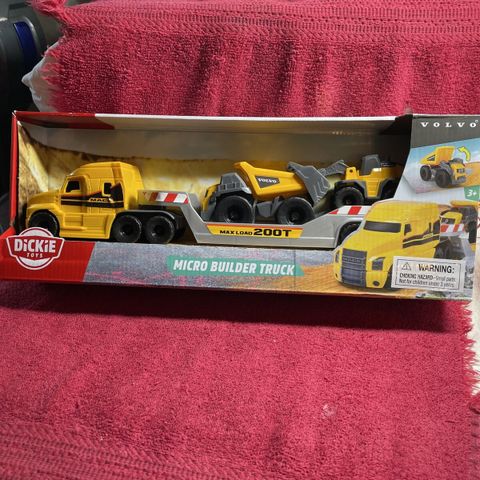  203725005 Bộ Đồ Chơi Xe Xây Dựng DICKIE TOYS Mack/Volvo Micro Builder Truck 