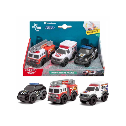  203712028038 Bộ 3 Đồ Chơi Xe Cứu Hộ DICKIE TOYS SOS Team 