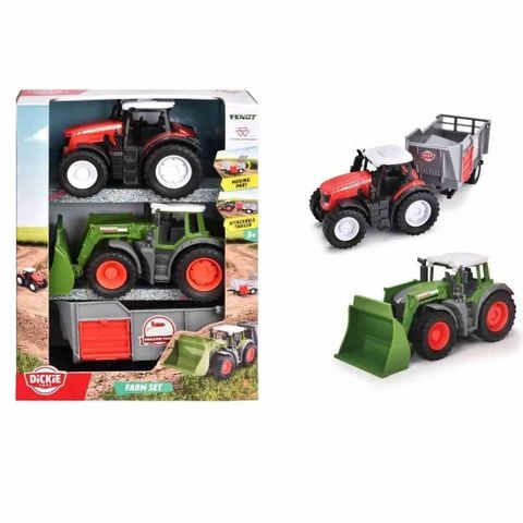  203732006 Bộ 3 Đồ Chơi Xe Nông Trại DICKIE TOYS Farm Set 