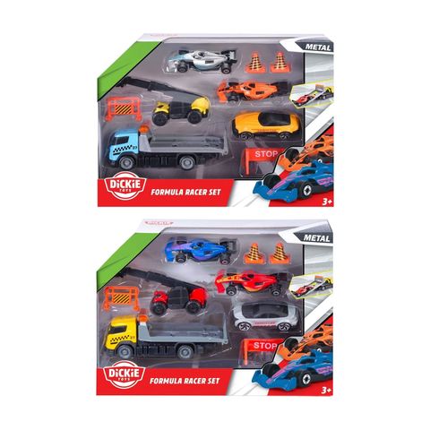  203333002 Bộ Đồ Chơi Xe Đua Công Thức DICKIE TOYS Formula Racer Set 