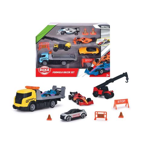  203333002 Bộ Đồ Chơi Xe Đua Công Thức DICKIE TOYS Formula Racer Set 