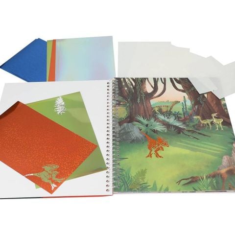  Đồ chơi tô màu sáng tạo kèm sticker Khủng Long DEPESCHE 0412473 