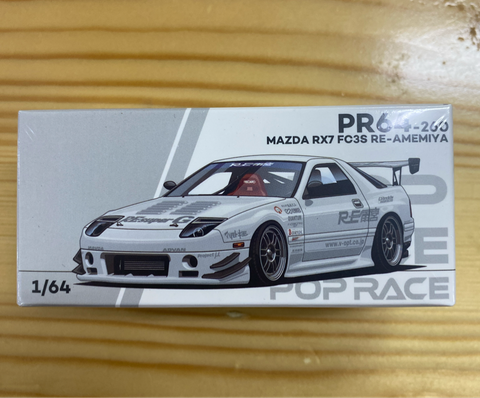  Pop Race PR640260 MAZDA RX7 FC3S RE-AMEMIYA WHITE 