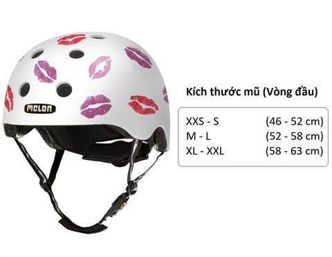 Mũ bảo hiểm Melon Smoochy Size m-l 