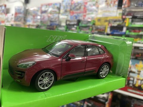  Mô hình xe Porsche Macan Turbo 1:24 Welly- 24047R- RED 