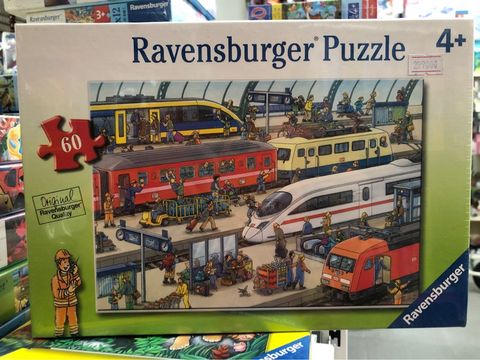  RV09610 7 Xếp hình puzzle Ga tàu 60 mảnh Ravensburger 