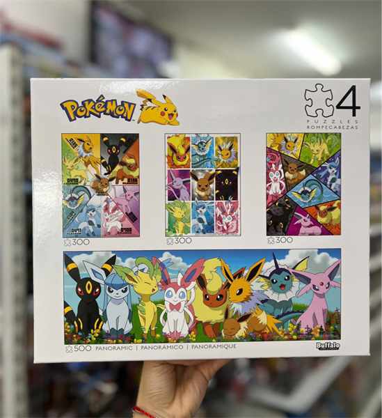 Buffalo Games Pokemon - Eevee Montage - Multipack Puzzles