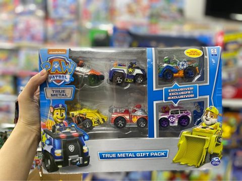  6058350 Paw Patrol, True Metal Classic Gift Pack of 6 Collectible Die-Cast Vehicles, 1:55 Scale 